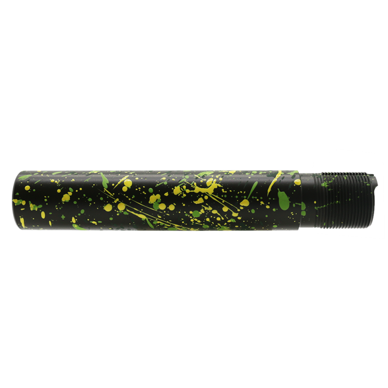Cerakote Splatter | AR - Pistol Buffer Tube - Base OD GREEN - Pattern - HIGHLAND GREEN - ZOMBIE GREEN - LEMON ZEST Cerakote Splatter | AR - Pistol Buffer Tube - Base OD GREEN - Pattern - HIGHLAND GREEN - ZOMBIE GREEN - LEMON ZEST