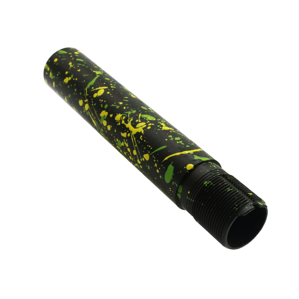 Cerakote Splatter | AR - Pistol Buffer Tube - Base OD GREEN - Pattern - HIGHLAND GREEN - ZOMBIE GREEN - LEMON ZEST Cerakote Splatter | AR - Pistol Buffer Tube - Base OD GREEN - Pattern - HIGHLAND GREEN - ZOMBIE GREEN - LEMON ZEST
