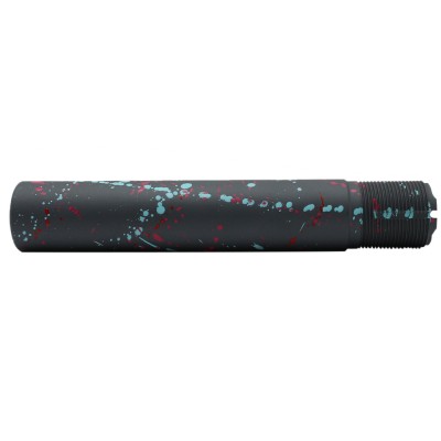 CERAKOTE SPLATTER SGY | AR- Pistol Buffer Tube - Base SGY - Pattern - RED.PNK.RGB