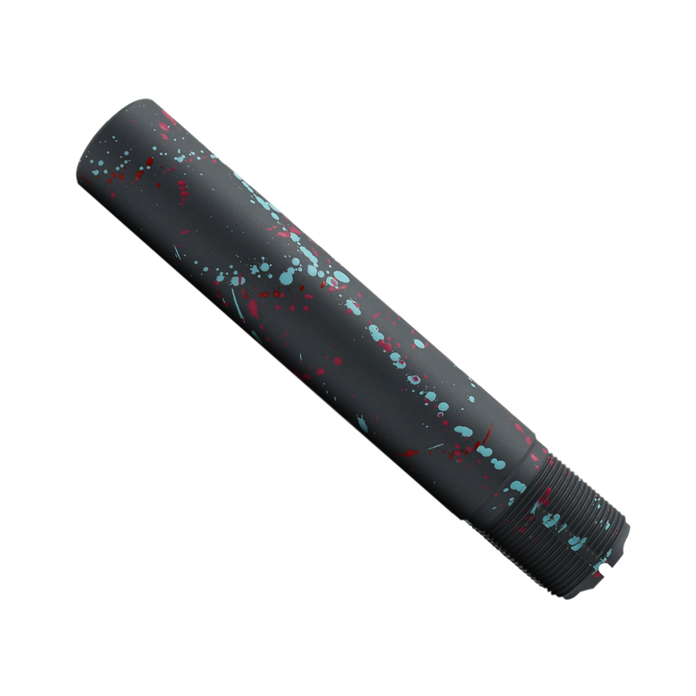 Cerakote Splatter| AR- Pistol Buffer Tube - Base Sniper Gray- Pattern- Red- Pink- Robins Egg