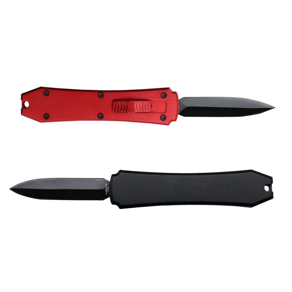 Red Double Edged OTF Knife Stainless Steel