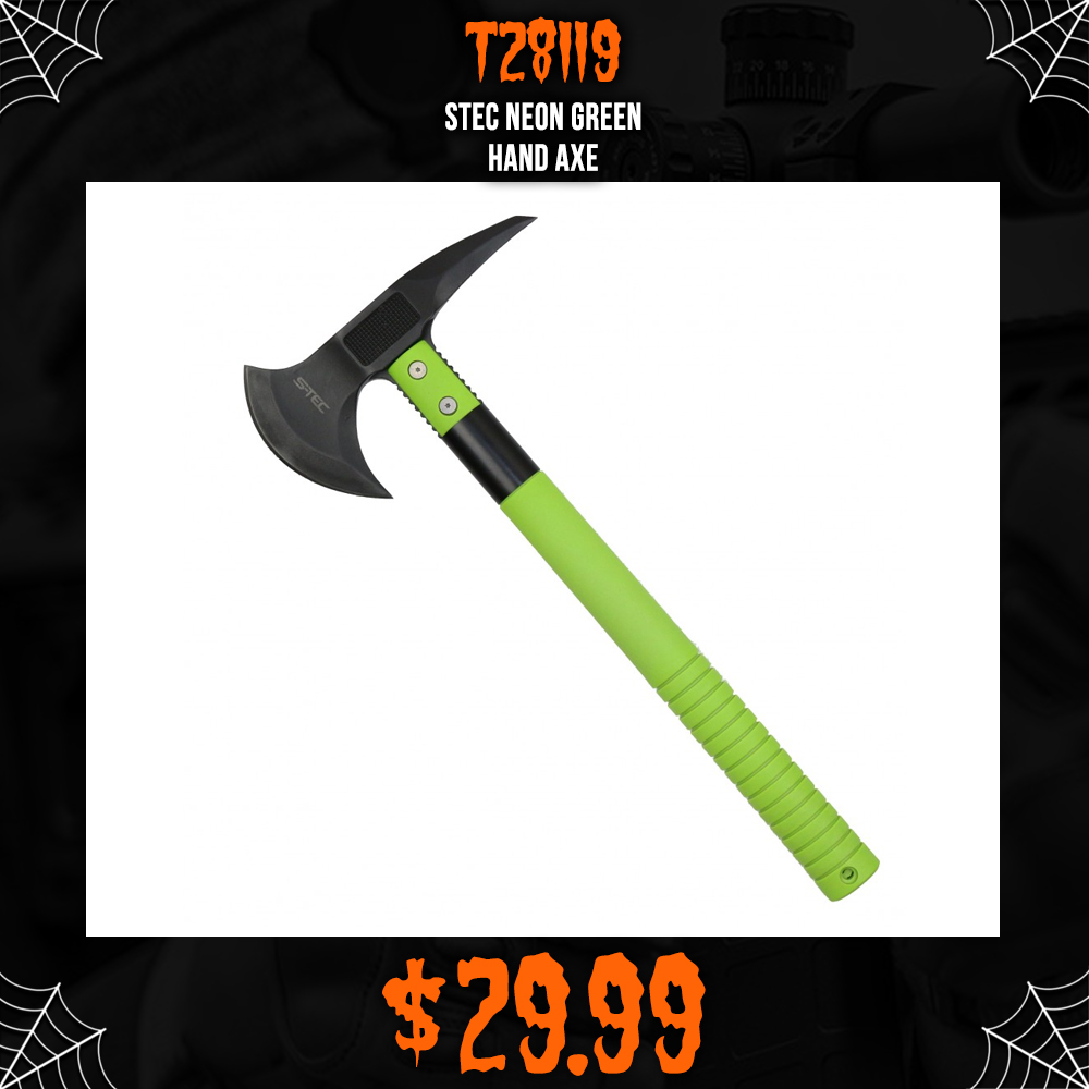 STEC Neon Green Hand Axe 