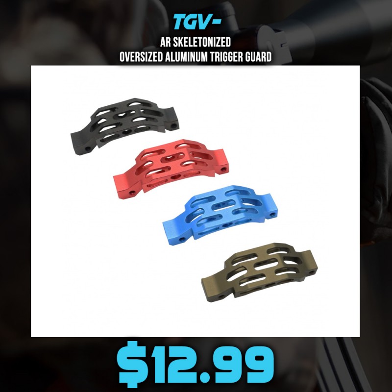 AR Skeletonized Oversized Aluminum Trigger Guard AR Skeletonized Oversized Aluminum Trigger Guard