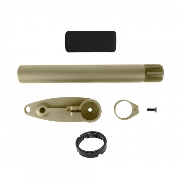 AR-15 "Skeleton" Stock 9" Buffer Tube Kit W/ Butt Plate - Dark Earth AR-15 "Skeleton" Stock 9" Buffer Tube Kit W/ Butt Plate - Dark Earth