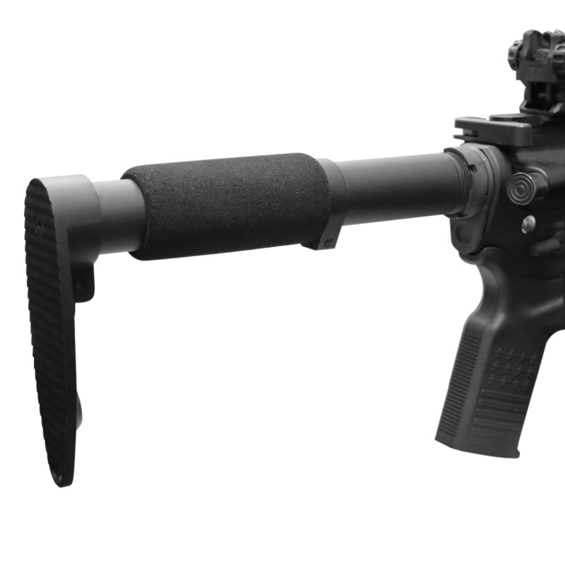 AR-15 "Skeleton" Stock 9" Buffer Tube Kit W/ Butt Plate-Black