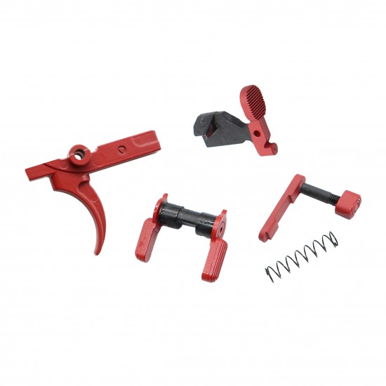 Cerakote RED| AR-15 Cerakote Lower Parts Bundle Cerakote RED| AR-15 Cerakote Lower Parts Bundle