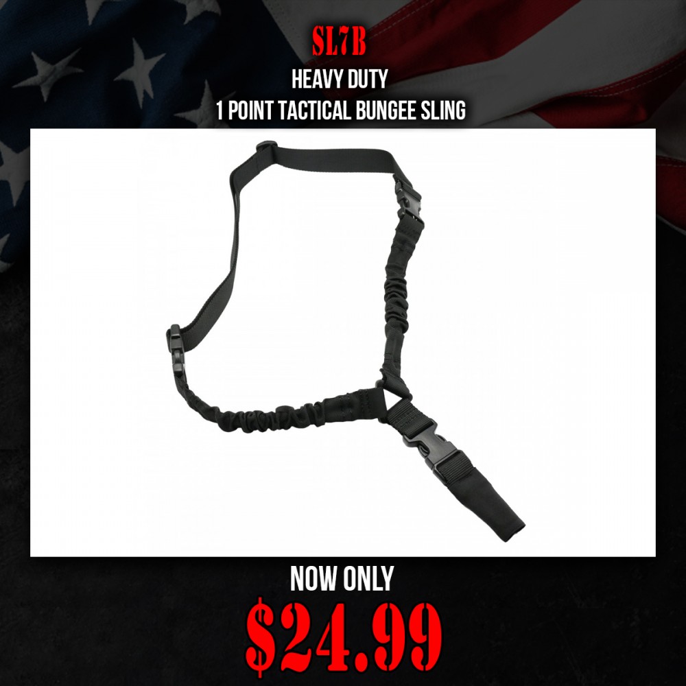 Heavy Duty 1 Point Tactical Bungee Sling 