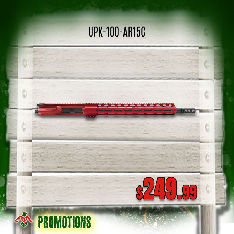 AR-15 .223/5.56 16" Barrel W/ 15" Handguard M LOK | Carbine Upper Build UPK100 [ASSMBLED]