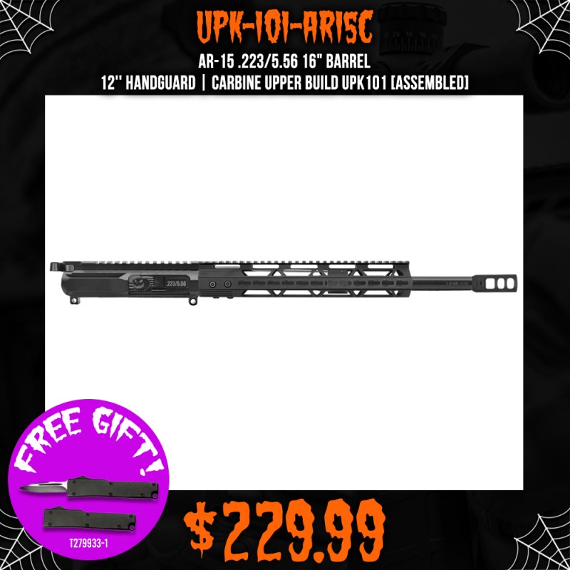AR-15 .223/5.56 16" BARREL 12'' HANDGUARD | CARBINE UPPER BUILD UPK101 [ASSEMBLED]