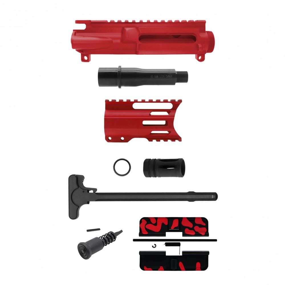 AR-40/ 40 S&W 4" Barrel 4" Handguard | PISTOL UPPER BUILD UPK107 [ASSMBLED]