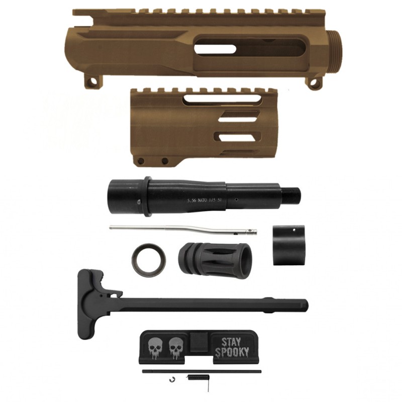 CERAKOTE OPTIONS|AR-15 5'' BARREL 4'' M-LOK HANDGUARD |PISTOL UPPER BUILD UPK116 [ASSEMBLED]