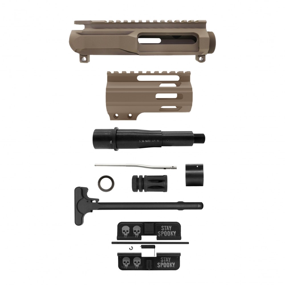 CERAKOTE OPTIONS|AR-15 5'' BARREL 4'' M-LOK HANDGUARD |PISTOL UPPER BUILD UPK116 [ASSEMBLED]