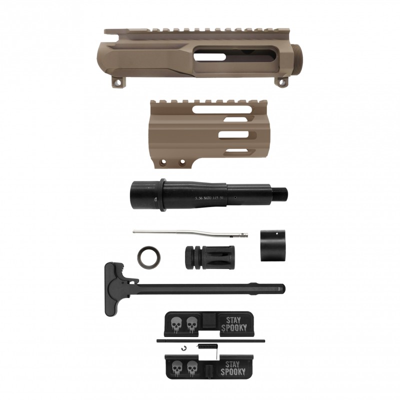 CERAKOTE OPTIONS|AR-15 5'' BARREL 4'' M-LOK HANDGUARD |PISTOL UPPER BUILD UPK116 [ASSEMBLED]