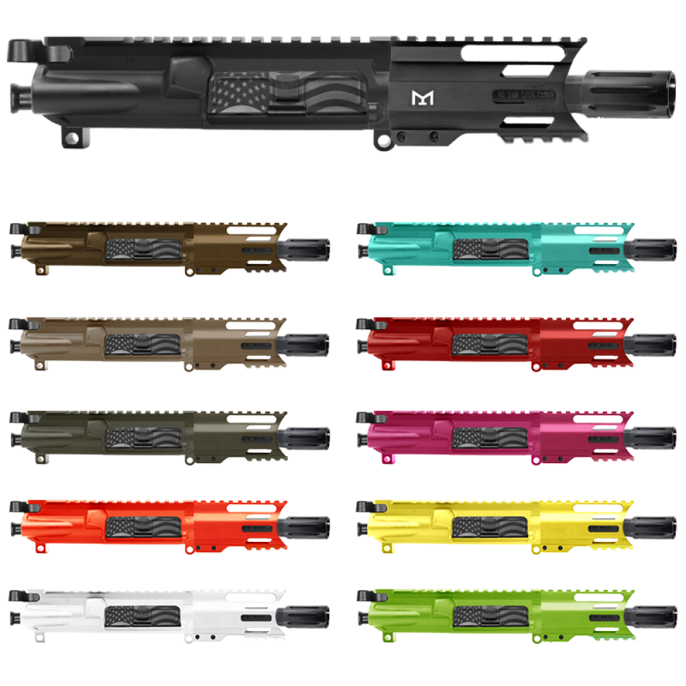 AR-40/ 40 S&W 4" Barrel 4" Handguard M Lok | PISTOL UPPER BUILD UPK117 [ASSMBLED]