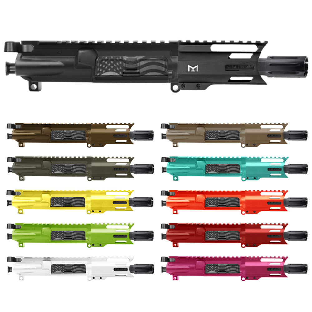AR-40/ 40 S&W 4" Barrel 4" Handguard M Lok | PISTOL UPPER BUILD UPK117 [ASSMBLED]