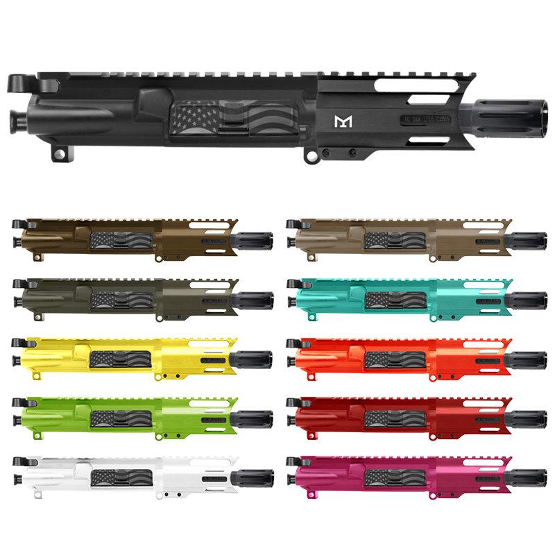 AR-40/ 40 S&W 4" Barrel 4" Handguard M Lok | PISTOL UPPER BUILD UPK117 [ASSMBLED]