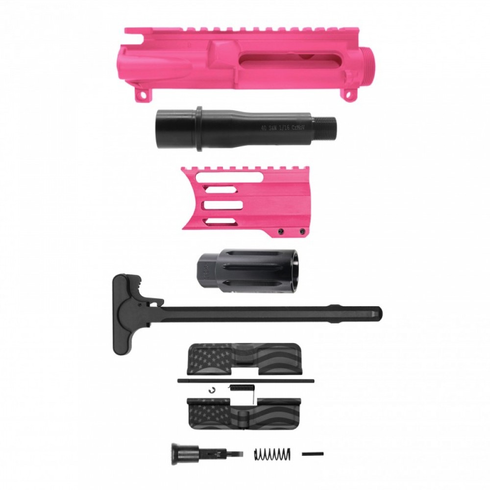 AR-40/ 40 S&W 4" Barrel 4" Handguard M Lok | PISTOL UPPER BUILD UPK117 [ASSMBLED]