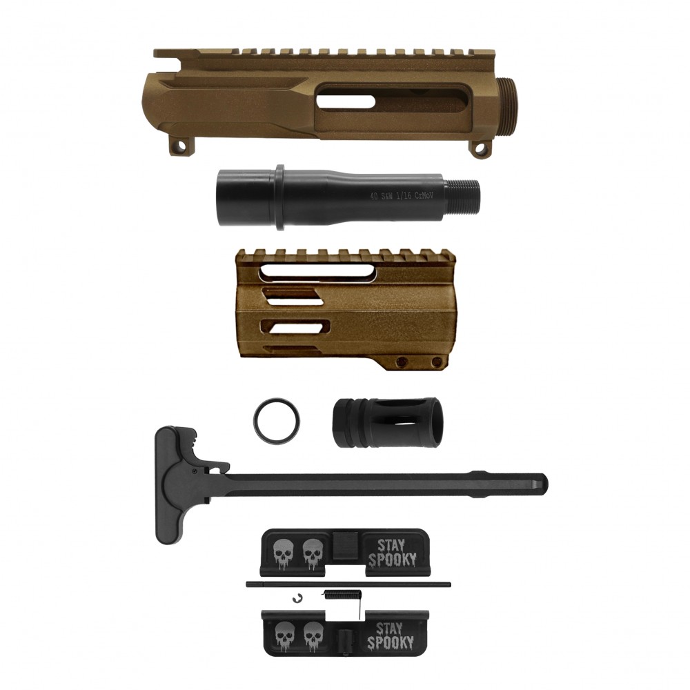 AR-40/ 40 S&W 4" Barrel 4" Handguard M Lok | PISTOL UPPER BUILD UPK118 [ASSMBLED]