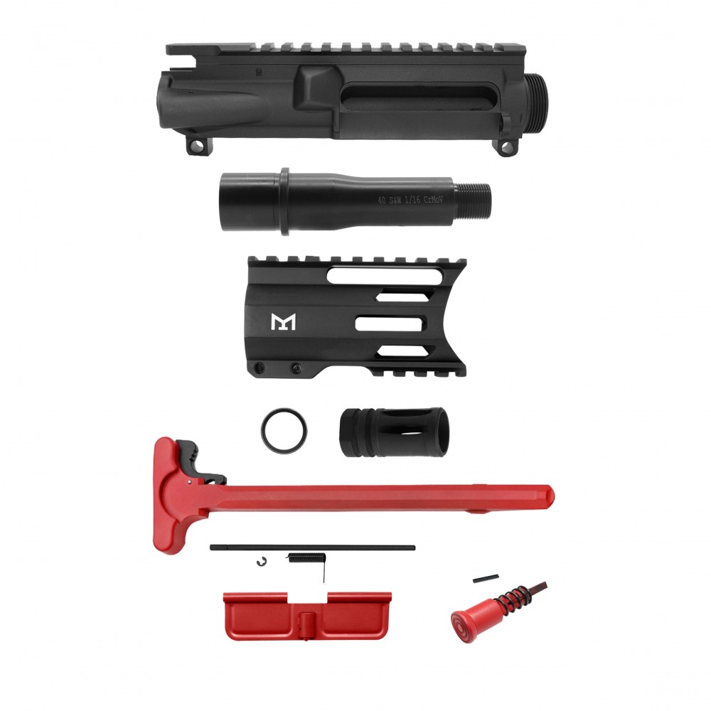 AR-40/ 40 S&W 4" Barrel 4" Handguard | PISTOL UPPER BUILD UPK120 [ASSMBLED]