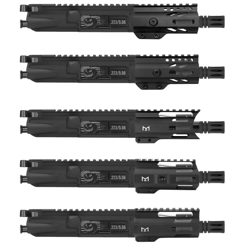 AR-15 .223/5.56 5" Barrel 4" Handguard M Lok| PISTOL UPPER BUILD UPK121 [ASSEMBLED]