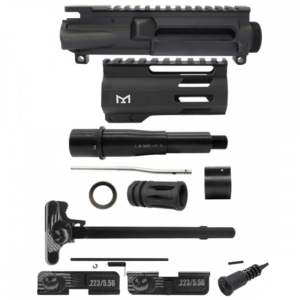 AR-15 .223/5.56 5" Barrel 4" Handguard M Lok| PISTOL UPPER BUILD UPK121 [ASSEMBLED]