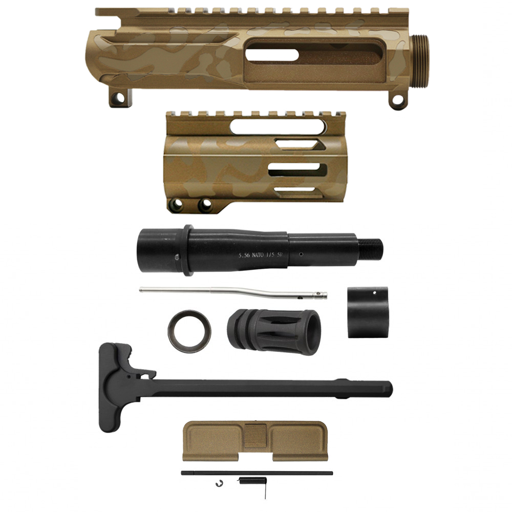 AR-15 .223/5.56 5" Barrel  W/ 4'' Handguard | Pistol Upper Build UPK130 [ASSMBLED]