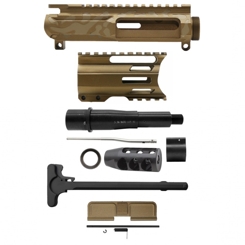 AR-15 .223/5.56 5" Barrel  W/ 4'' Handguard |Pistol Upper Build UPK131 [ASSMBLED]