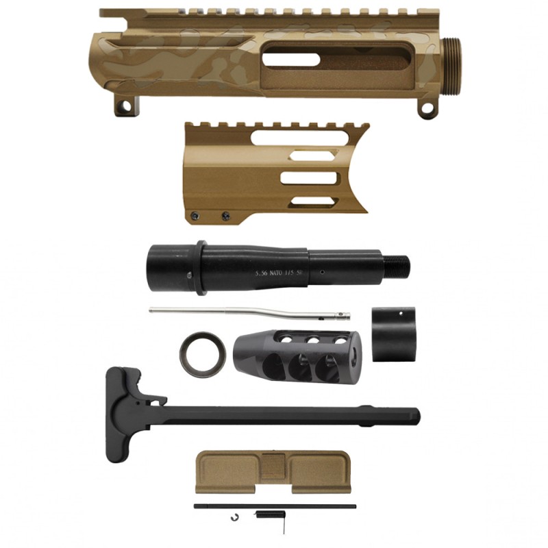 AR-15 .223/5.56 5" Barrel  W/ 4'' Handguard |Pistol Upper Build UPK131 [ASSMBLED]