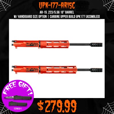 AR-15 .223/5.56 16" BARREL W/ HANDGUARD SIZE OPTION | CARBINE UPPER BUILD UPK177 [ASSMBLED]