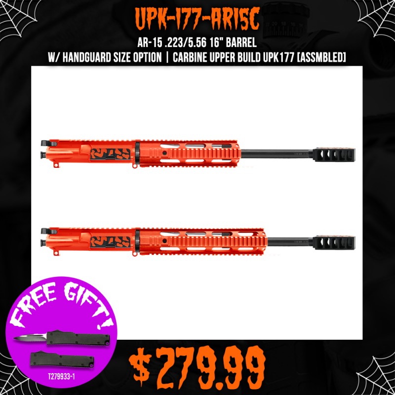 AR-15 .223/5.56 16" BARREL W/ HANDGUARD SIZE OPTION | CARBINE UPPER BUILD UPK177 [ASSMBLED]
