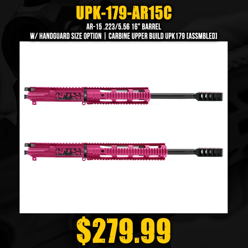 AR-15 .223/5.56 16" BARREL W/ HANDGUARD SIZE OPTION | CARBINE UPPER BUILD UPK179 [ASSMBLED]
