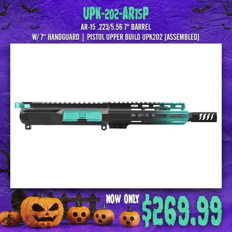 AR-15 .223/5.56 7" BARREL W/ 7'' HANDGUARD | PISTOL UPPER BUILD UPK202 [ASSEMBLED]