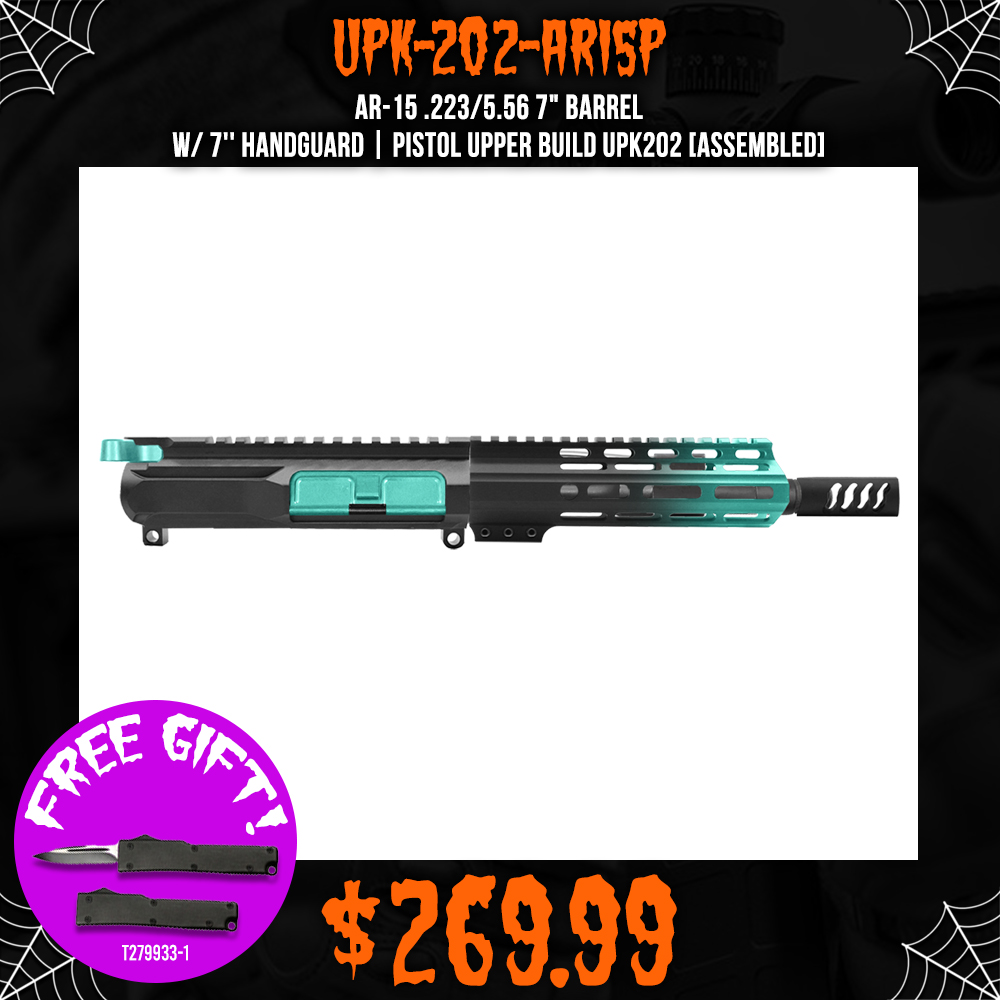 AR-15 .223/5.56 7" BARREL W/ 7'' HANDGUARD | PISTOL UPPER BUILD UPK202 [ASSEMBLED]
