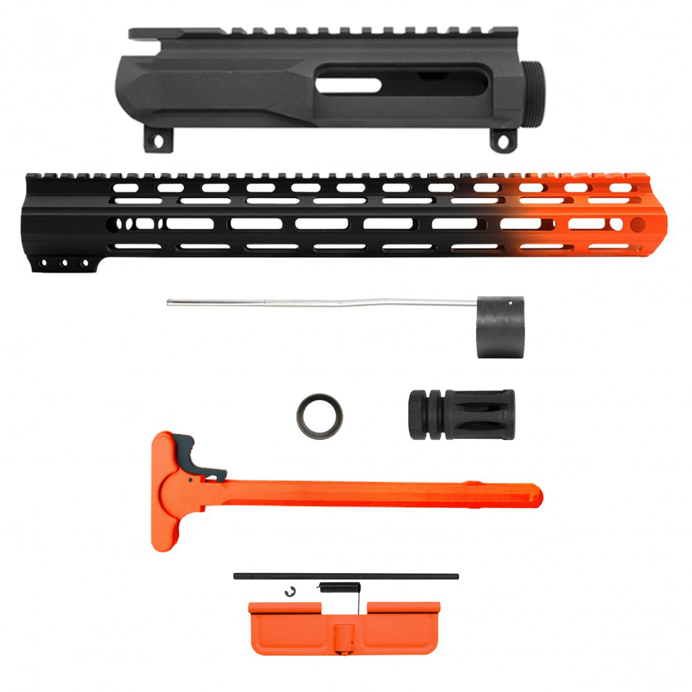 AR-15 .223/5.56 16" BARREL W/ AR-15 15'' ANGLE CUT CLAMP ON M-LOK HANDGUARD | CARBINE UPPER BUILD UPK212 [ASSMBLED]