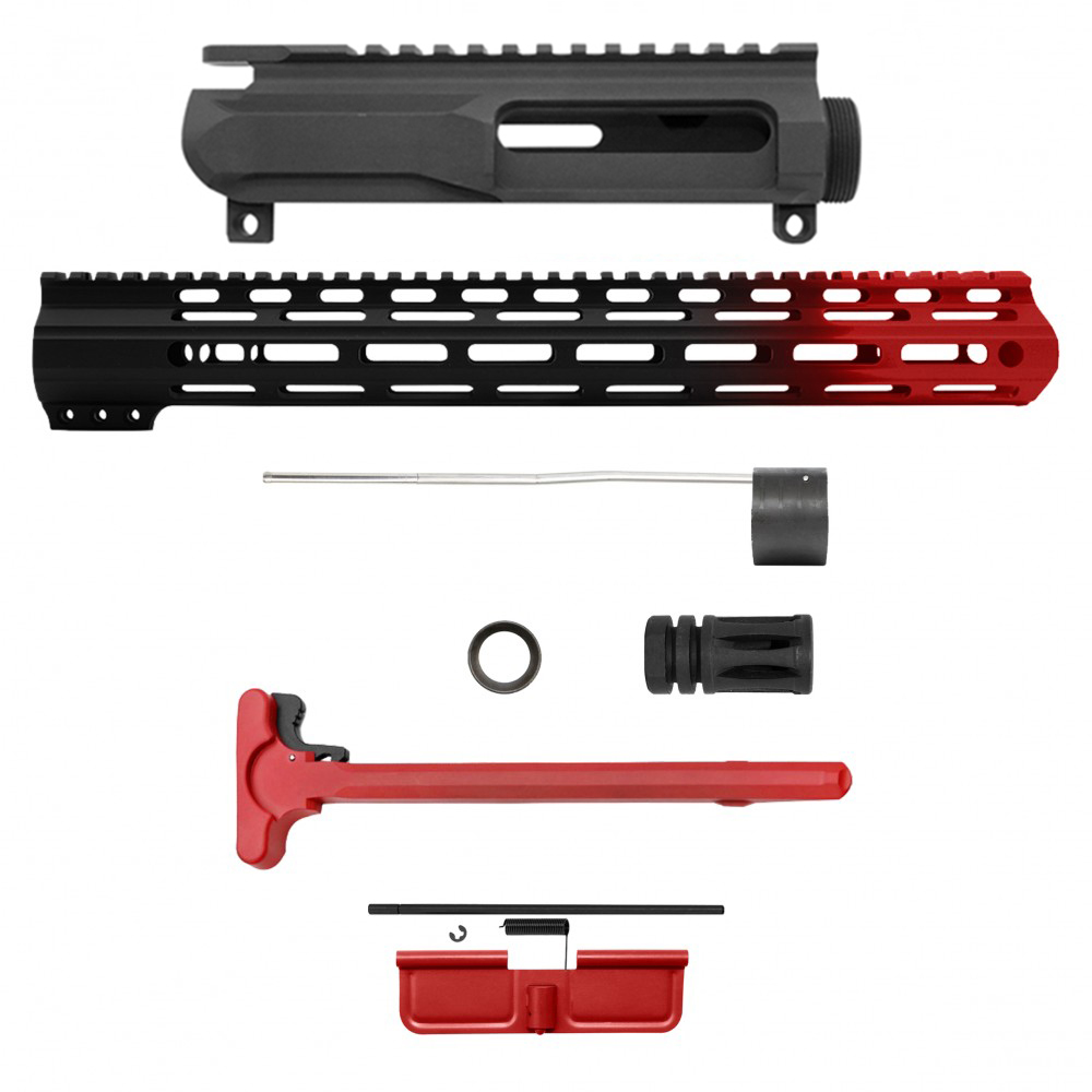 AR-15 .223/5.56 16" BARREL W/ AR-15 15'' ANGLE CUT CLAMP ON M-LOK HANDGUARD | CARBINE UPPER BUILD UPK215 [ASSMBLED]