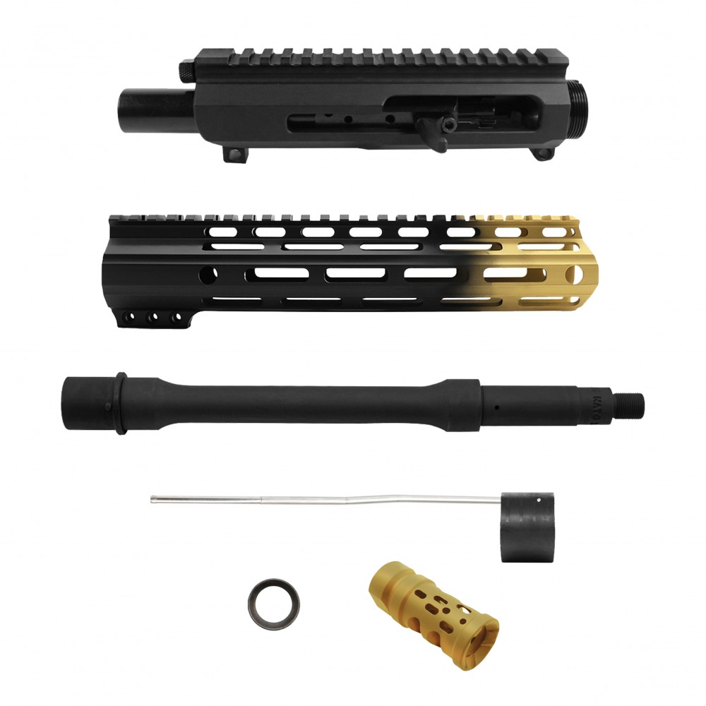 AR-15 10'' BARREL W/ 10'' HANDGUARD | SIDE CHARGING UPPER BUILD UPK217 [ASSEMBLED]