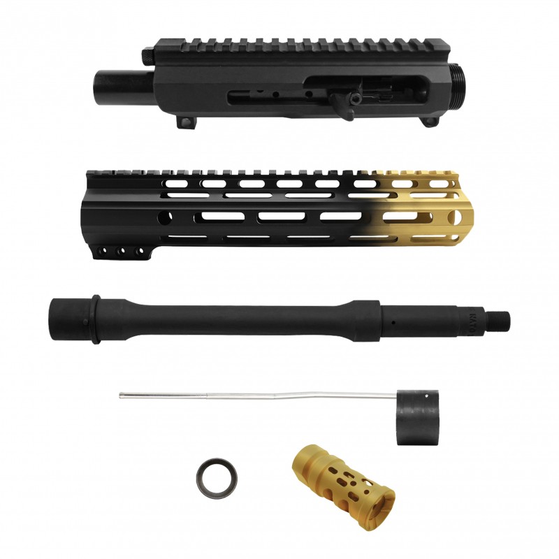 AR-15 10'' BARREL W/ 10'' HANDGUARD | SIDE CHARGING UPPER BUILD UPK217 [ASSEMBLED]