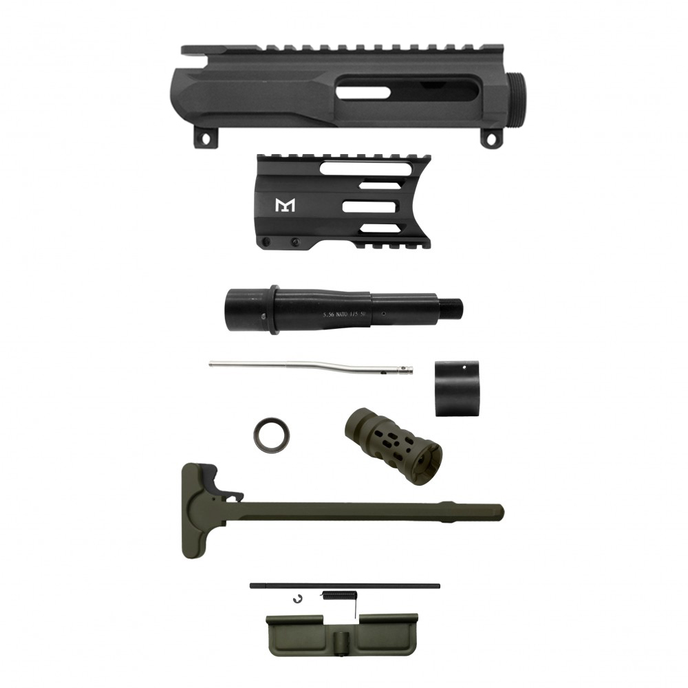 AR-15 .223/5.56 5" Barrel 4" Handguard M Lok| PISTOL UPPER BUILD UPK229 [ASSEMBLED]