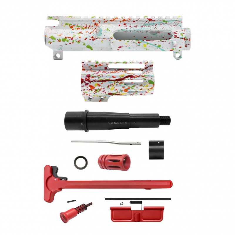 AR-15 .223/5.56 5" Barrel  W/ 4'' Handguard | Pistol Upper Build UPK234 [ASSEMBLED]