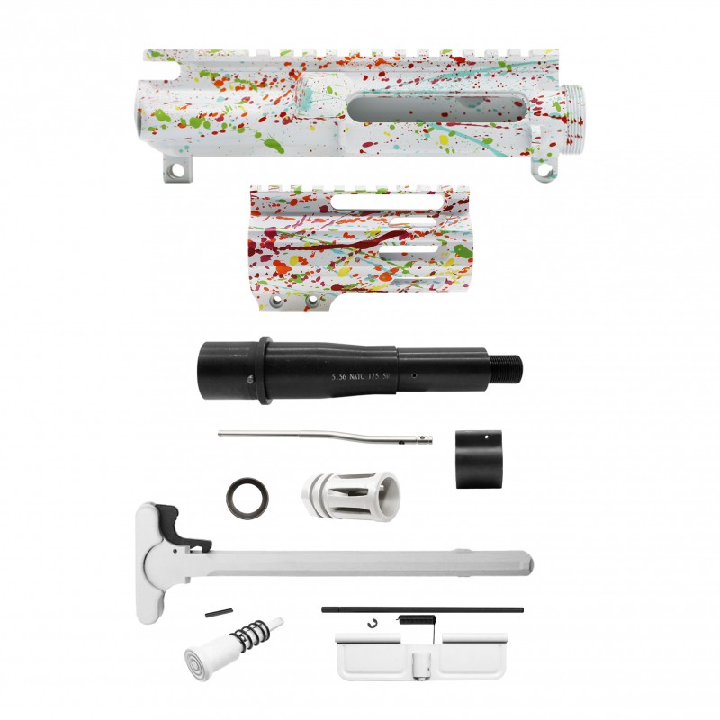 AR-15 .223/5.56 5" Barrel  W/ 4'' Handguard | Pistol Upper Build UPK234 [ASSEMBLED]