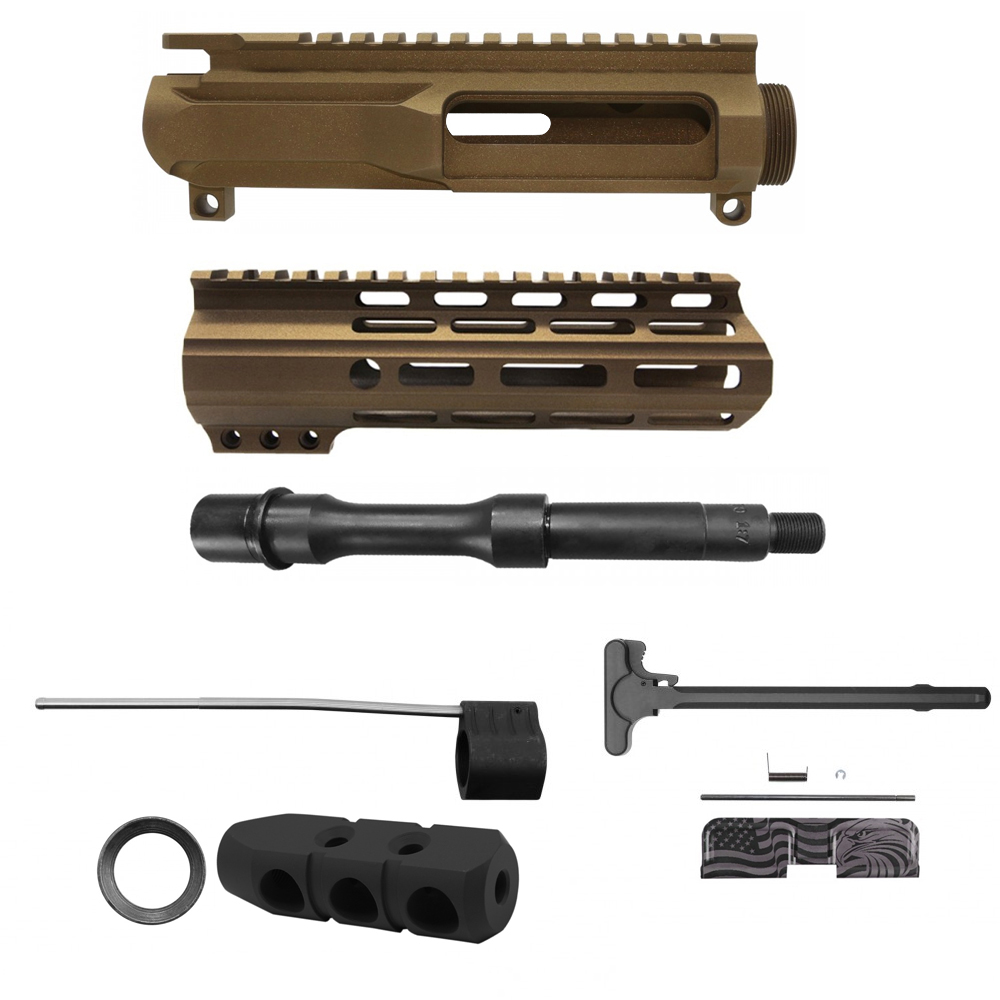 AR-15 .223/5.56 7.5" Barrel W/ 7" Handguard Cerakote Color Option |Pistol Upper Build UPK248 [ASSEMBLED]