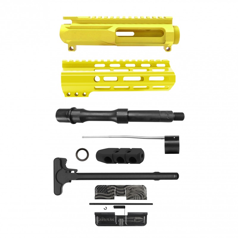 AR-15 .223/5.56 7.5" Barrel W/ 7" Handguard Cerakote Color Option |Pistol Upper Build UPK248 [ASSEMBLED]