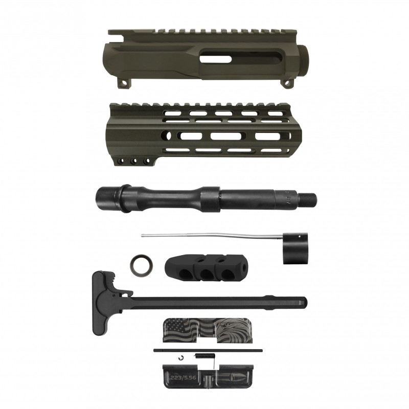 AR-15 .223/5.56 7.5" Barrel W/ 7" Handguard Cerakote Color Option |Pistol Upper Build UPK248 [ASSEMBLED]