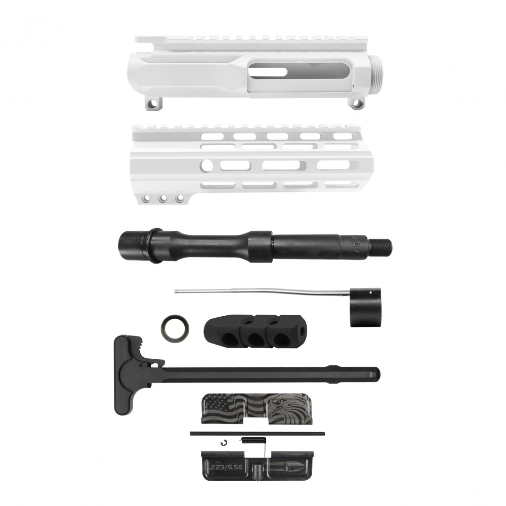 AR-15 .223/5.56 7.5" Barrel W/ 7" Handguard Cerakote Color Option |Pistol Upper Build UPK248 [ASSEMBLED]