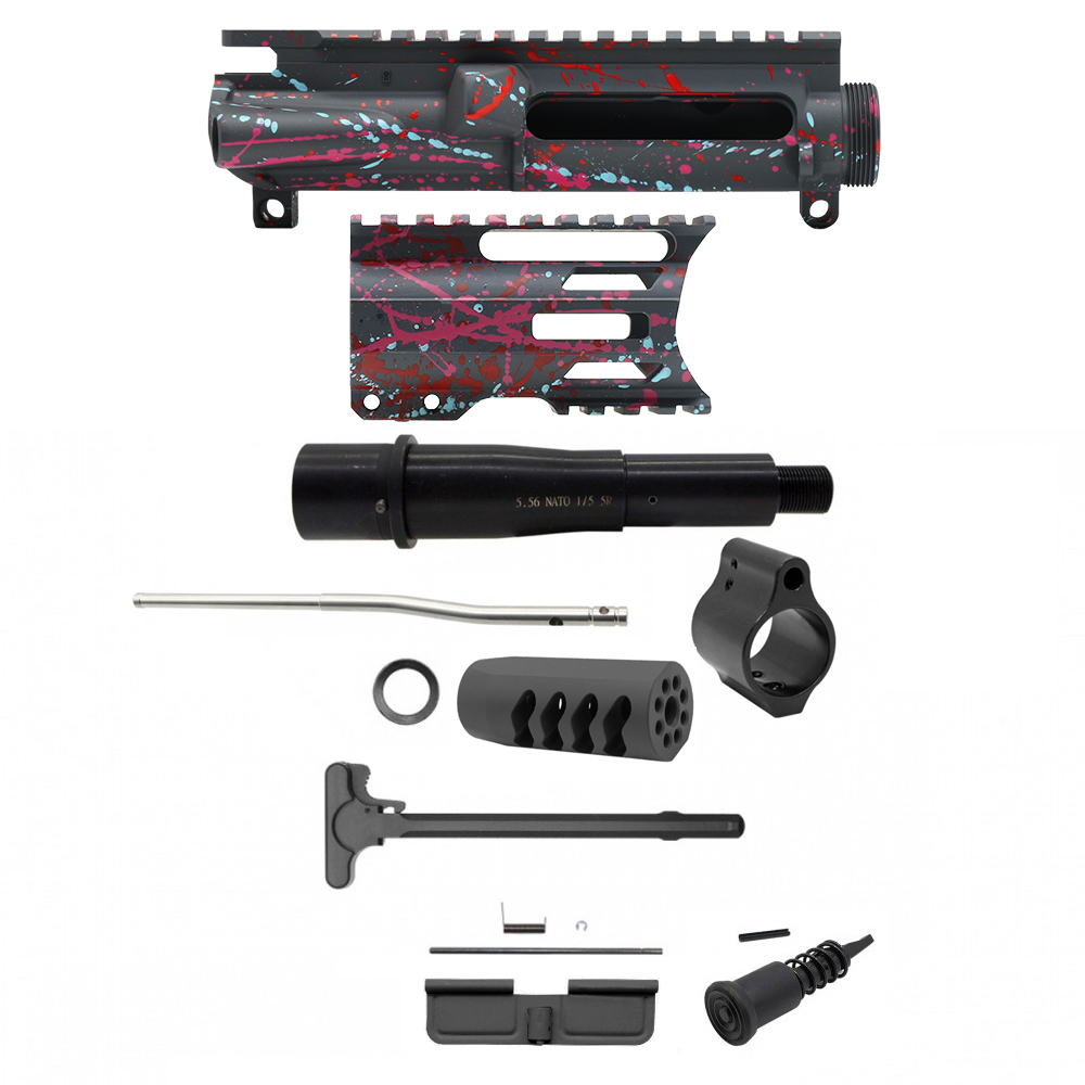 AR-15 .223/5.56 5" Barrel W/ 4'' Handguard | PISTOL UPPER BUILD UPK249 [ASSMBLED]