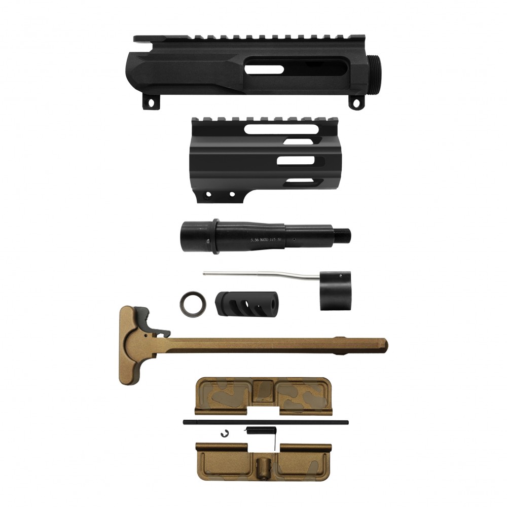 AR-15 .223/5.56 5" Barrel W/ 4'' Handguard |Pistol Upper Build UPK251 [ASSMBLED]