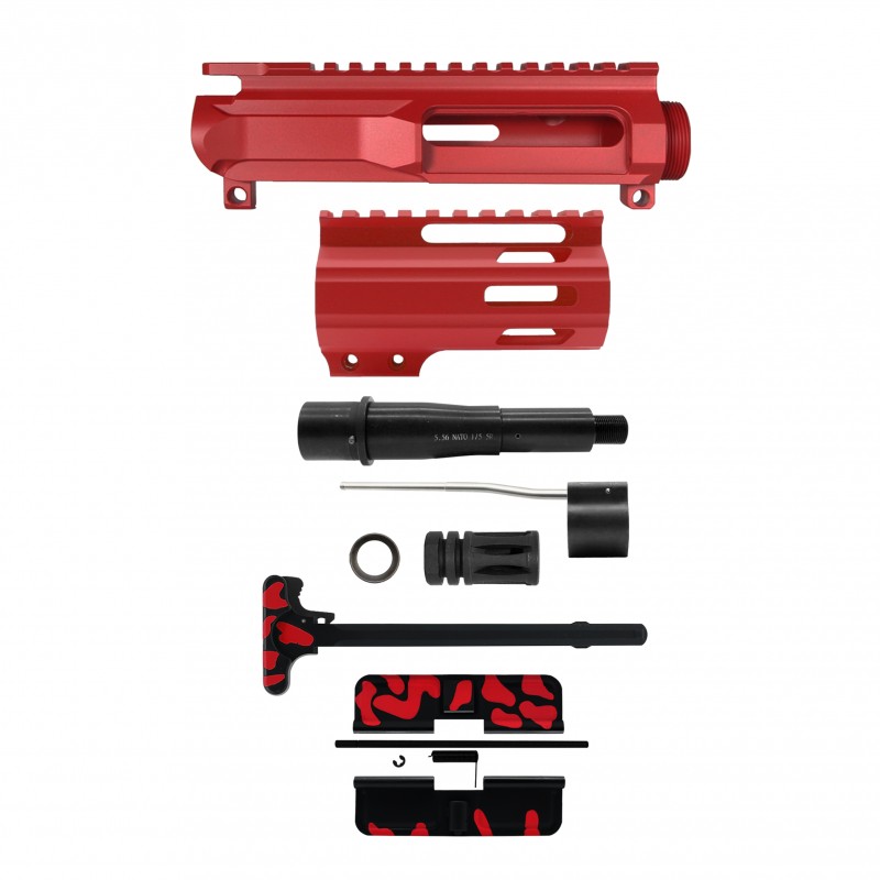 AR-15 .223/5.56 5" BARREL W/ 4'' HANDGUARD | PISTOL UPPER BUILD UPK256 [ASSEMBLED]