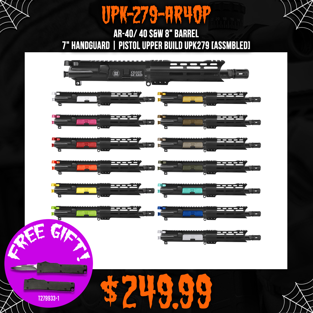 AR-40/ 40 S&W 8" Barrel 7" Handguard | PISTOL UPPER BUILD UPK279 [ASSMBLED]