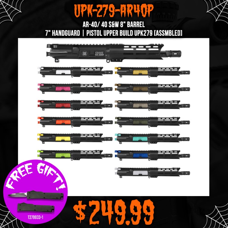 AR-40/ 40 S&W 8" Barrel 7" Handguard | PISTOL UPPER BUILD UPK279 [ASSMBLED]