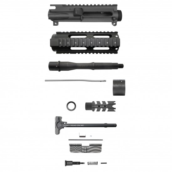 AR-15 5.56 7.5'' Barrel 7'' Quad Rail Handguard | USA Flag | Pistol ...